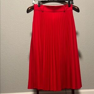 Ann Taylor Red Skirt Size 2P